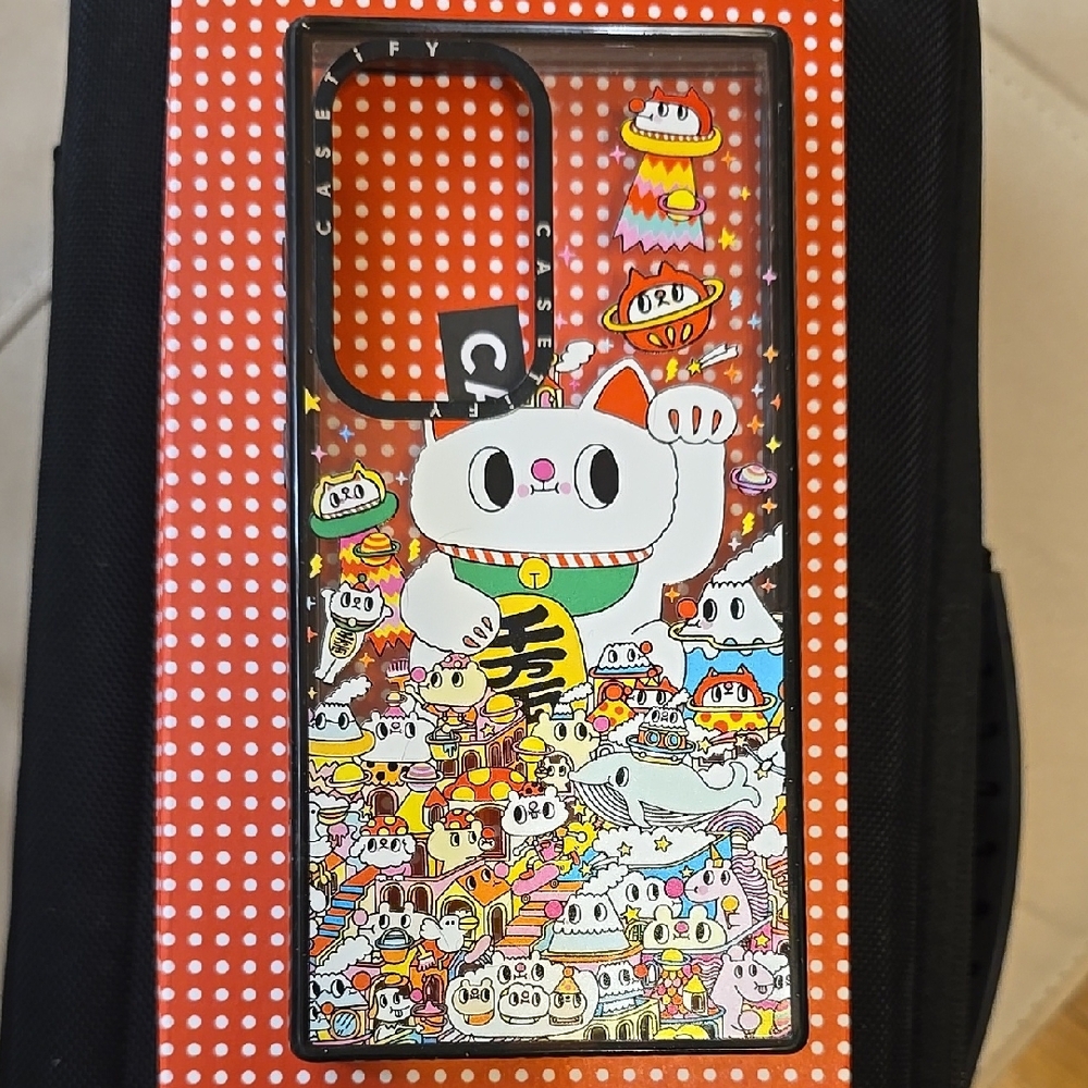 Casetify Red and White Lucky CAT SS24 ULTRA Phone Case